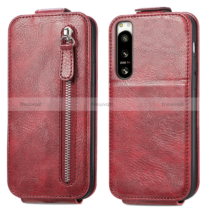 Leather Case Flip Cover Vertical for Sony Xperia 5 IV