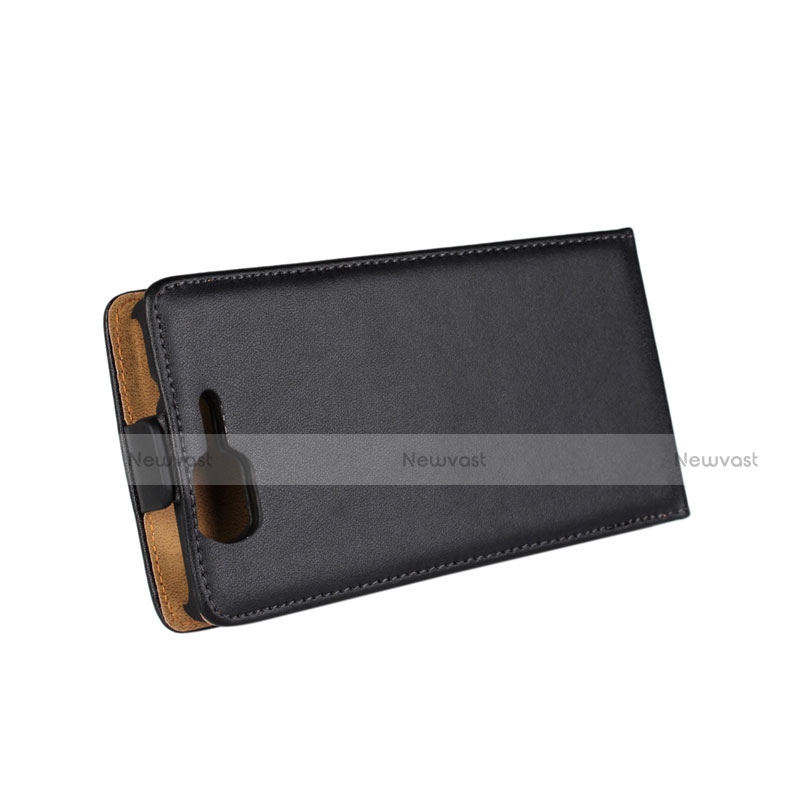 Leather Case Flip Cover Vertical for Wiko Highway Black