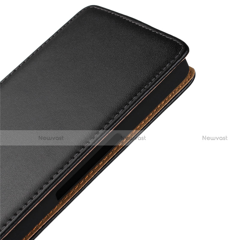 Leather Case Flip Cover Vertical for Wiko Highway Black