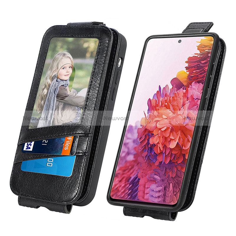Leather Case Flip Cover Vertical S01D for Samsung Galaxy S20 FE (2022) 5G