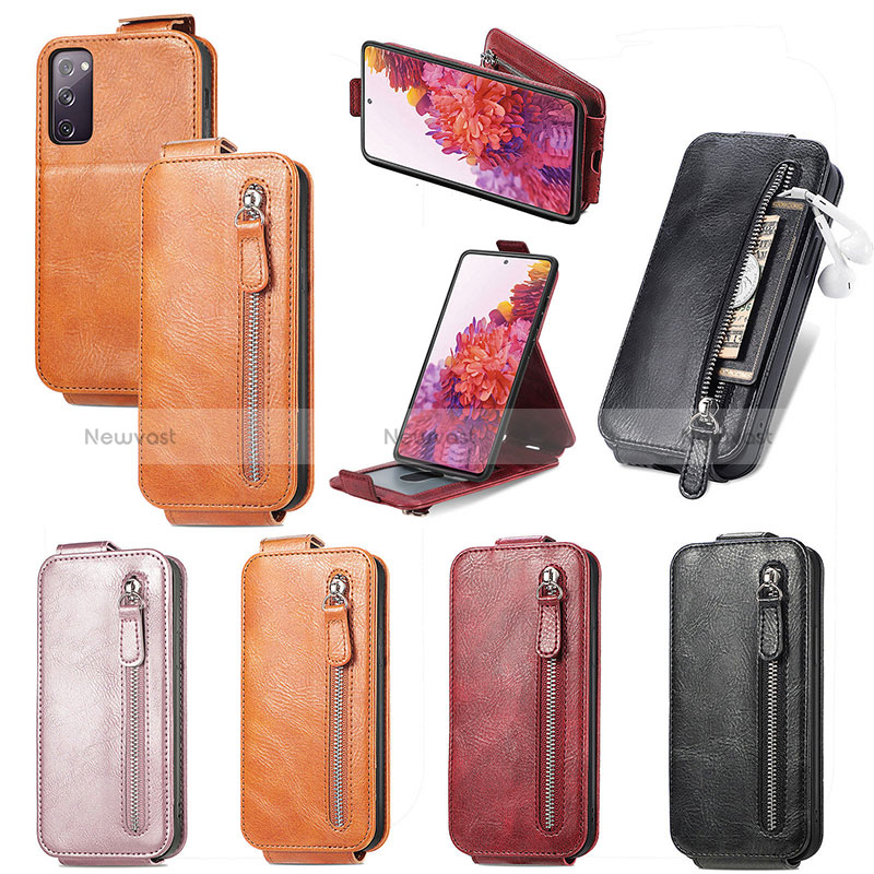 Leather Case Flip Cover Vertical S01D for Samsung Galaxy S20 FE 5G