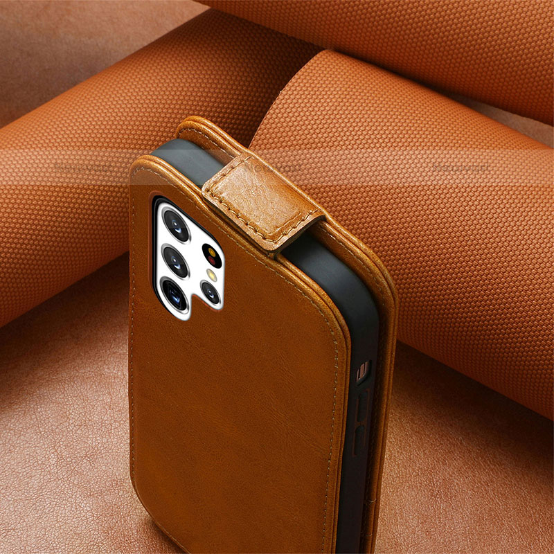 Leather Case Flip Cover Vertical S01D for Samsung Galaxy S21 Ultra 5G