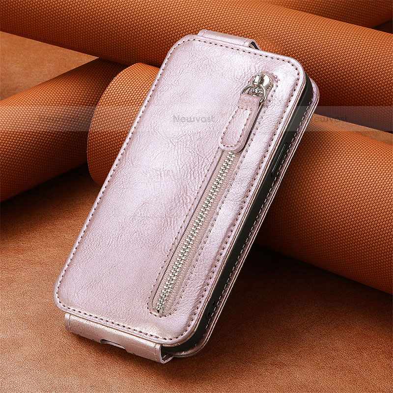 Leather Case Flip Cover Vertical S01D for Samsung Galaxy S21 Ultra 5G