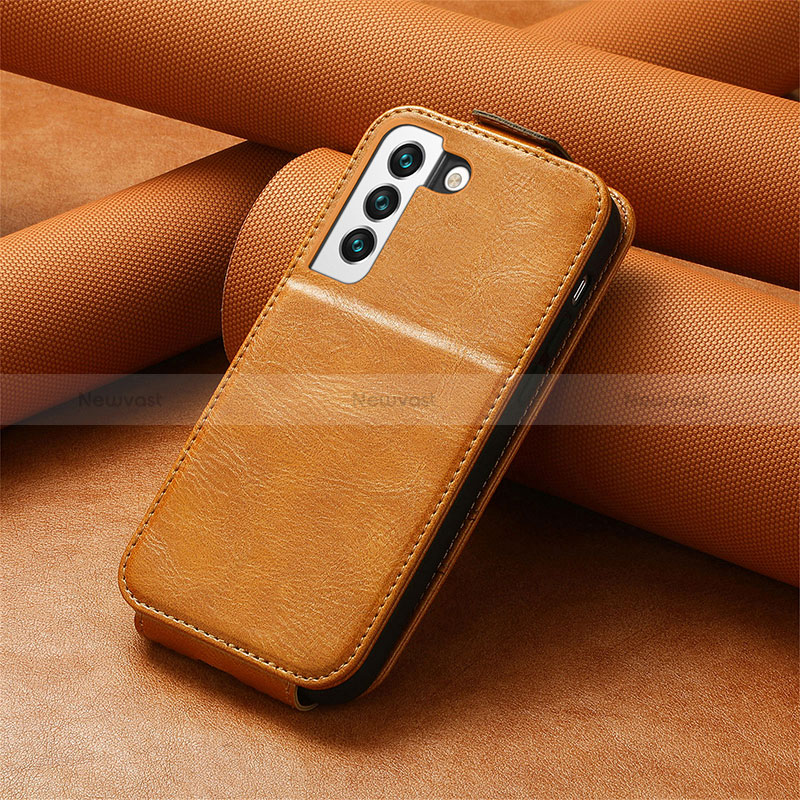 Leather Case Flip Cover Vertical S01D for Samsung Galaxy S22 Plus 5G