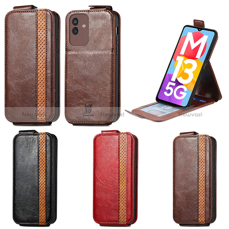 Leather Case Flip Cover Vertical S02D for Samsung Galaxy M13 5G