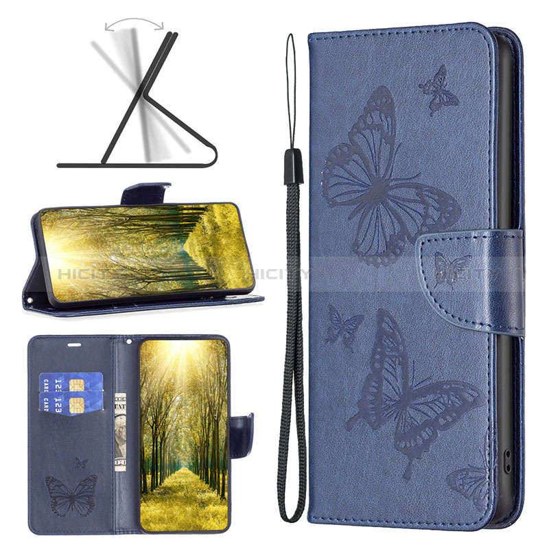 Leather Case Stands Butterfly Flip Cover Holder B01F for Samsung Galaxy A04E