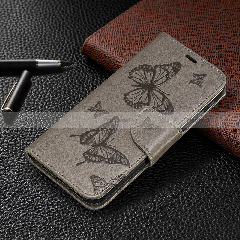 Leather Case Stands Butterfly Flip Cover Holder B01F for Samsung Galaxy A20e