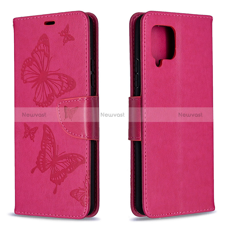 Leather Case Stands Butterfly Flip Cover Holder B01F for Samsung Galaxy A42 5G