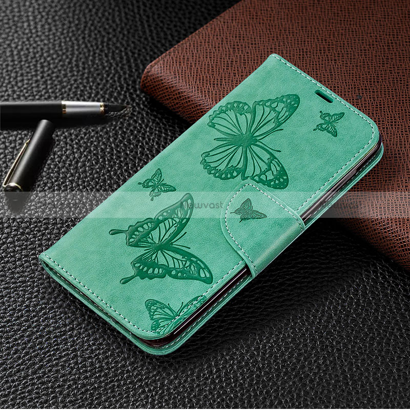 Leather Case Stands Butterfly Flip Cover Holder B01F for Samsung Galaxy A50