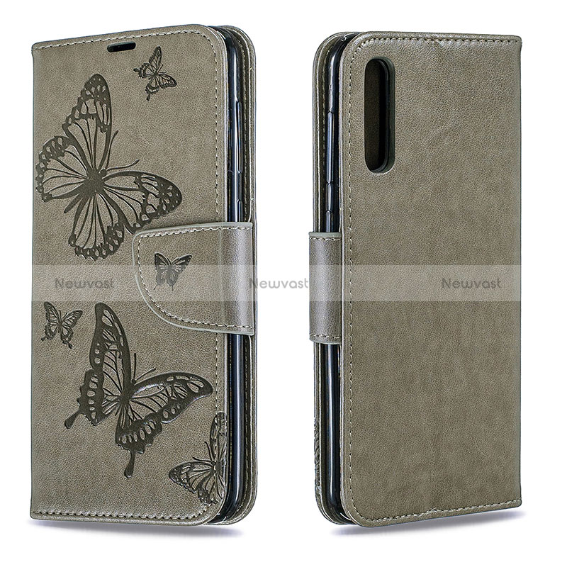 Leather Case Stands Butterfly Flip Cover Holder B01F for Samsung Galaxy A50S