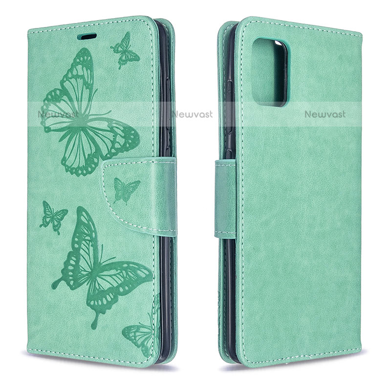 Leather Case Stands Butterfly Flip Cover Holder B01F for Samsung Galaxy A51 4G