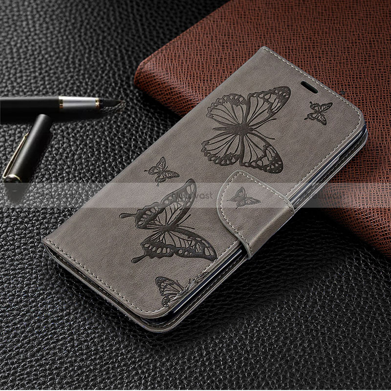 Leather Case Stands Butterfly Flip Cover Holder B01F for Samsung Galaxy A70