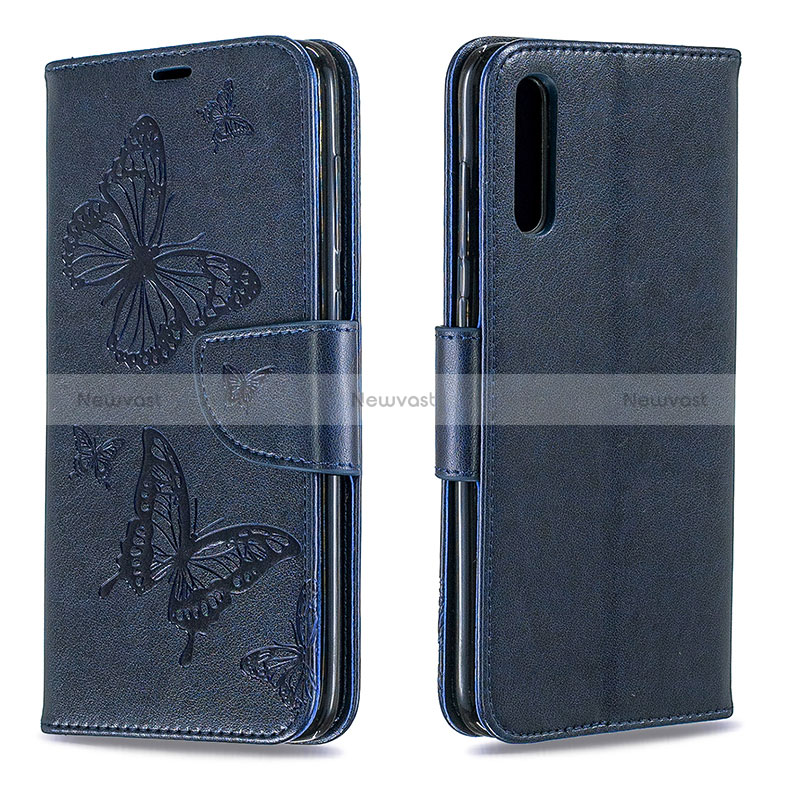 Leather Case Stands Butterfly Flip Cover Holder B01F for Samsung Galaxy A70