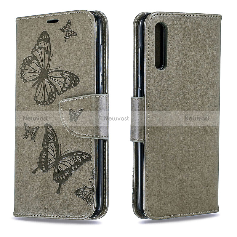 Leather Case Stands Butterfly Flip Cover Holder B01F for Samsung Galaxy A70S