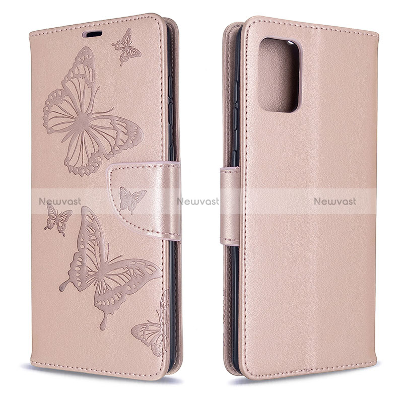 Leather Case Stands Butterfly Flip Cover Holder B01F for Samsung Galaxy A71 5G