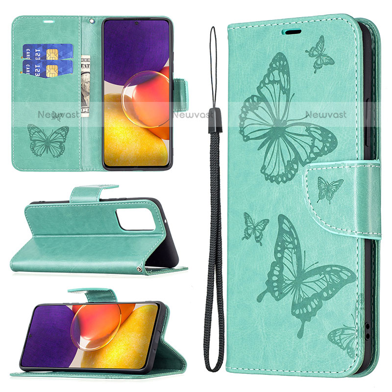 Leather Case Stands Butterfly Flip Cover Holder B01F for Samsung Galaxy Quantum2 5G