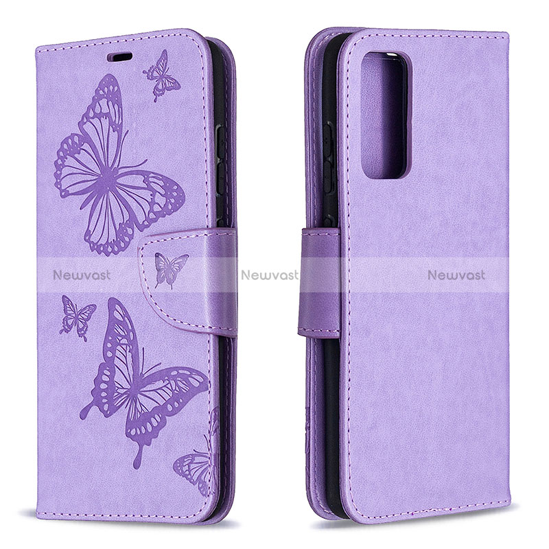 Leather Case Stands Butterfly Flip Cover Holder B01F for Samsung Galaxy S20 FE (2022) 5G