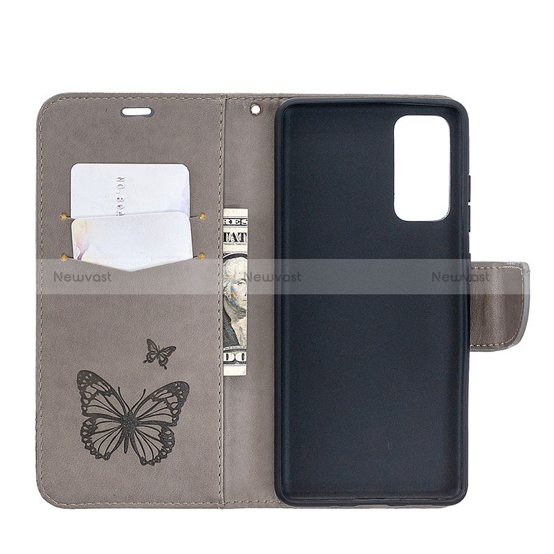 Leather Case Stands Butterfly Flip Cover Holder B01F for Samsung Galaxy S20 FE 5G