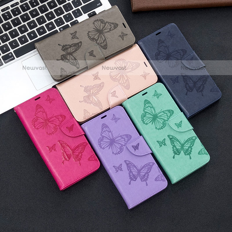 Leather Case Stands Butterfly Flip Cover Holder B01F for Samsung Galaxy S20 Plus 5G