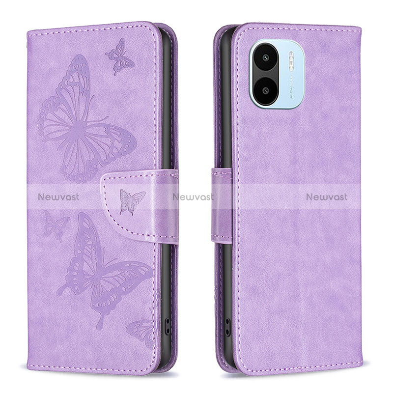 Leather Case Stands Butterfly Flip Cover Holder B01F for Xiaomi Redmi A2