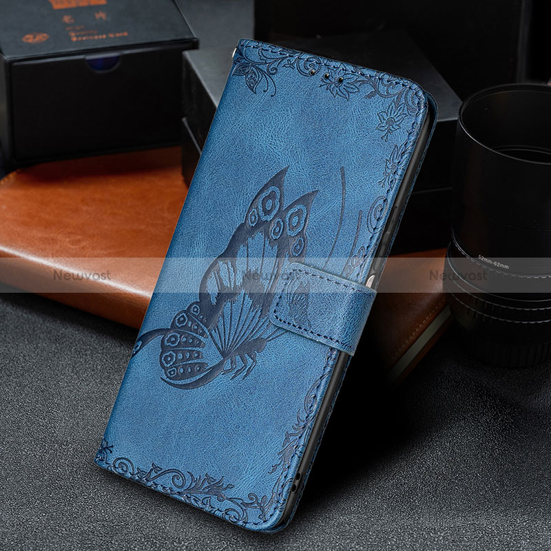 Leather Case Stands Butterfly Flip Cover Holder B02F for Xiaomi Mi 10T 5G