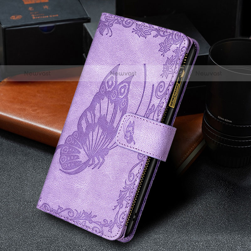Leather Case Stands Butterfly Flip Cover Holder B03F for Samsung Galaxy S20 Plus