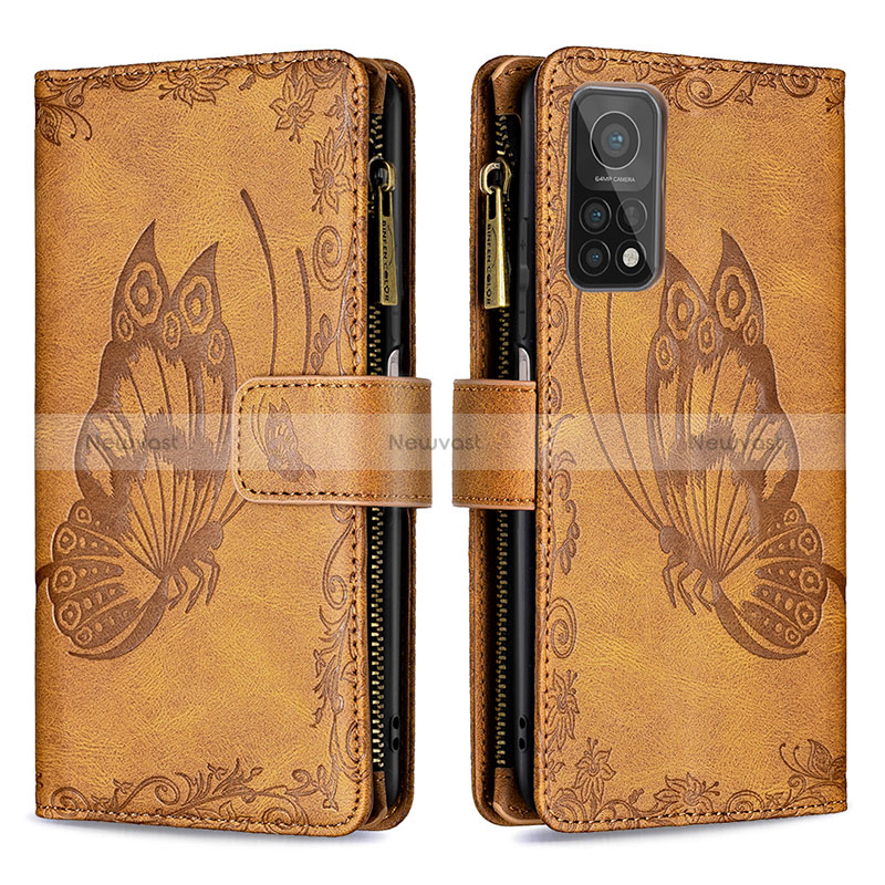 Leather Case Stands Butterfly Flip Cover Holder B03F for Xiaomi Redmi K30S 5G