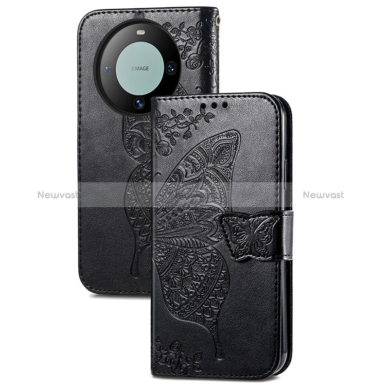 Leather Case Stands Butterfly Flip Cover Holder for Huawei Mate 60