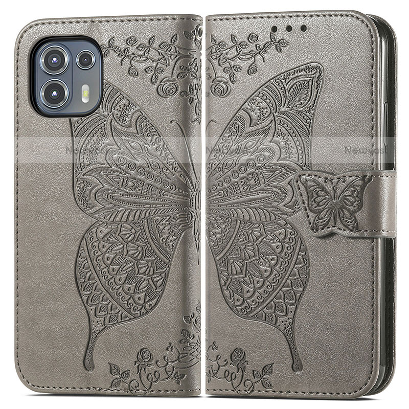 Leather Case Stands Butterfly Flip Cover Holder for Motorola Moto Edge 20 Lite 5G