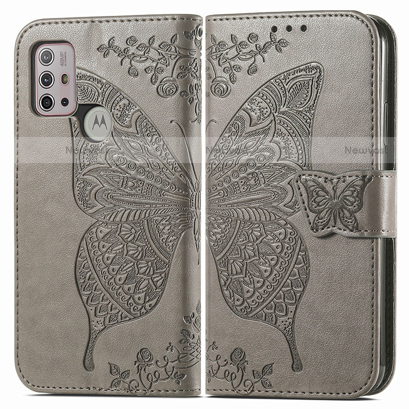 Leather Case Stands Butterfly Flip Cover Holder for Motorola Moto G10