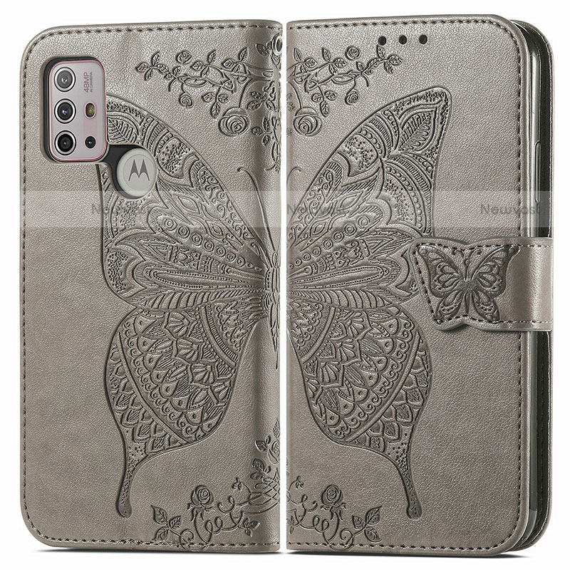 Leather Case Stands Butterfly Flip Cover Holder for Motorola Moto G10 Power