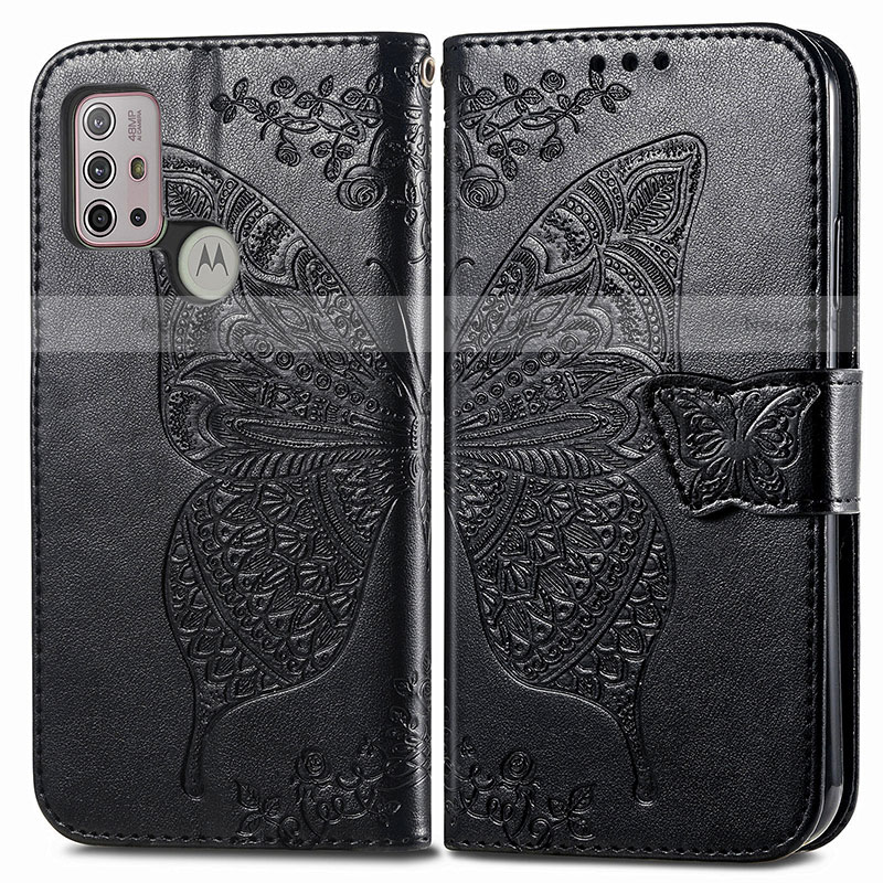 Leather Case Stands Butterfly Flip Cover Holder for Motorola Moto G20