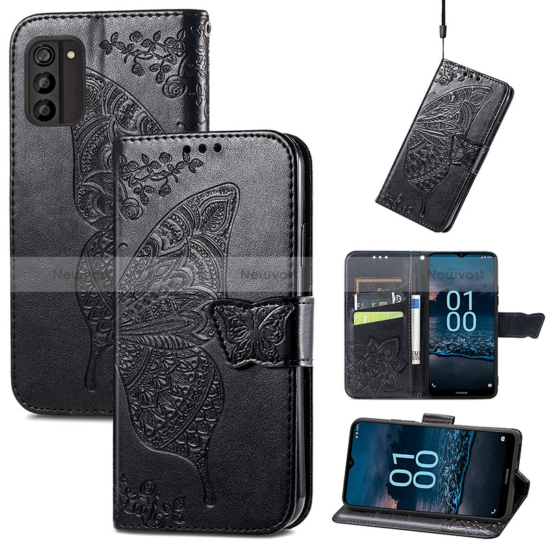 Leather Case Stands Butterfly Flip Cover Holder for Nokia G100
