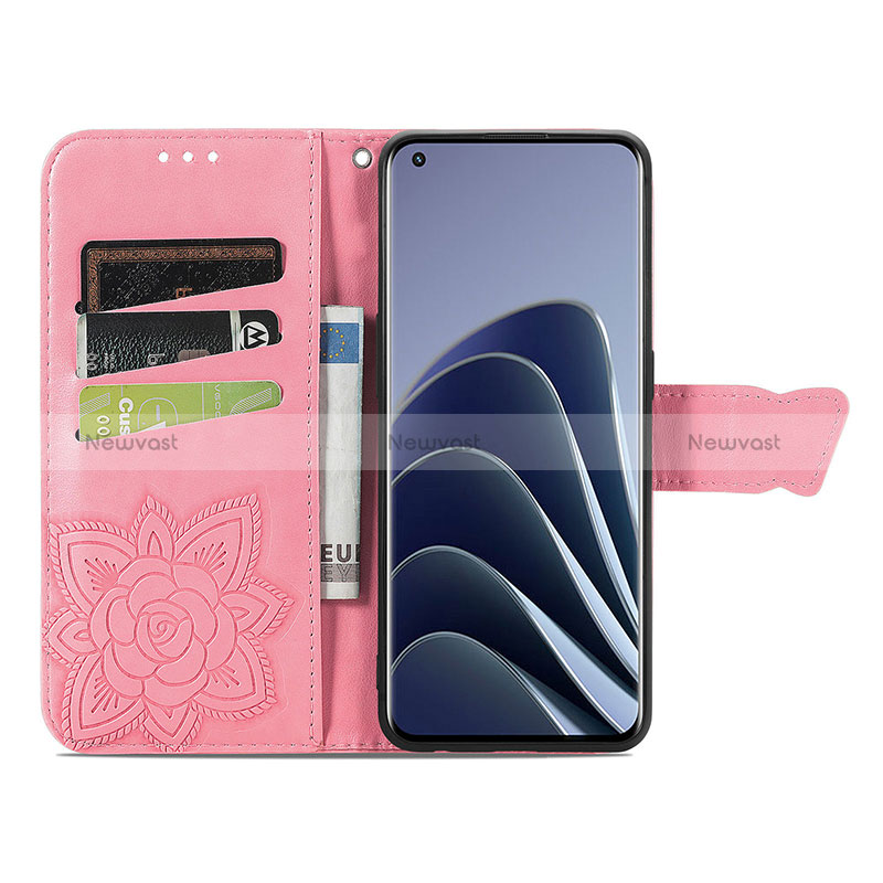 Leather Case Stands Butterfly Flip Cover Holder for OnePlus 10 Pro 5G