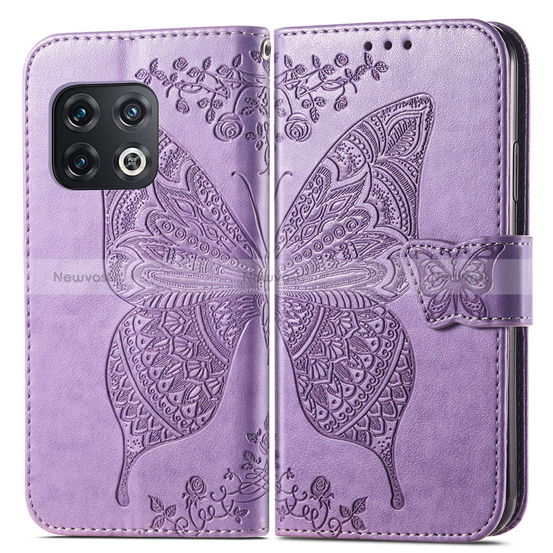 Leather Case Stands Butterfly Flip Cover Holder for OnePlus 10 Pro 5G