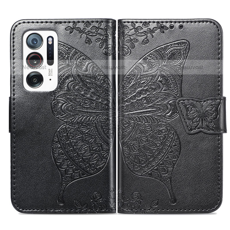 Leather Case Stands Butterfly Flip Cover Holder for Oppo Find N 5G