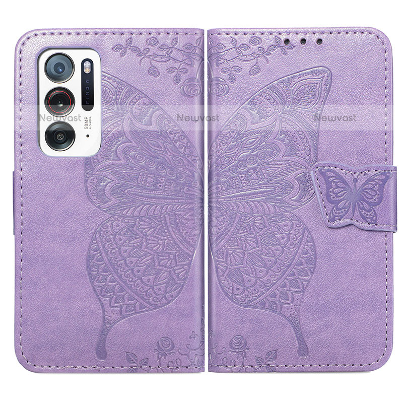Leather Case Stands Butterfly Flip Cover Holder for Oppo Find N 5G