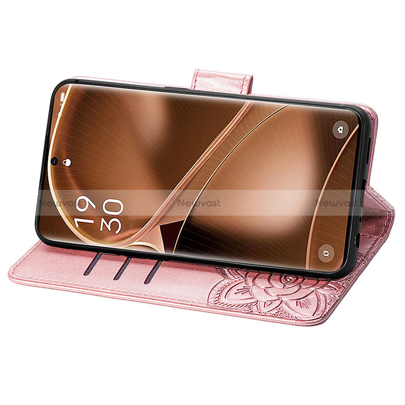 Leather Case Stands Butterfly Flip Cover Holder for Oppo Find X6 5G