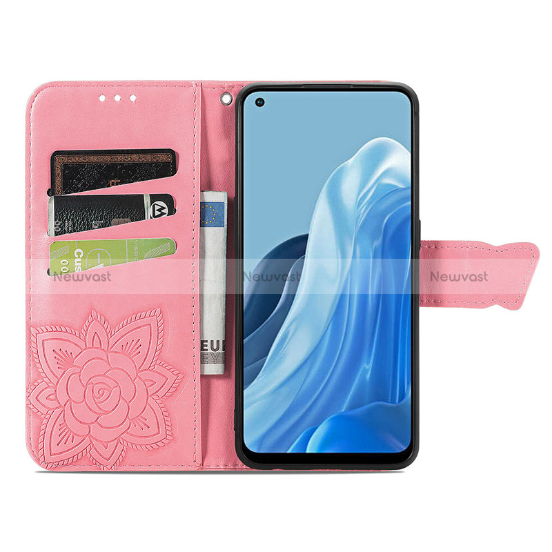 Leather Case Stands Butterfly Flip Cover Holder for Oppo Reno8 4G