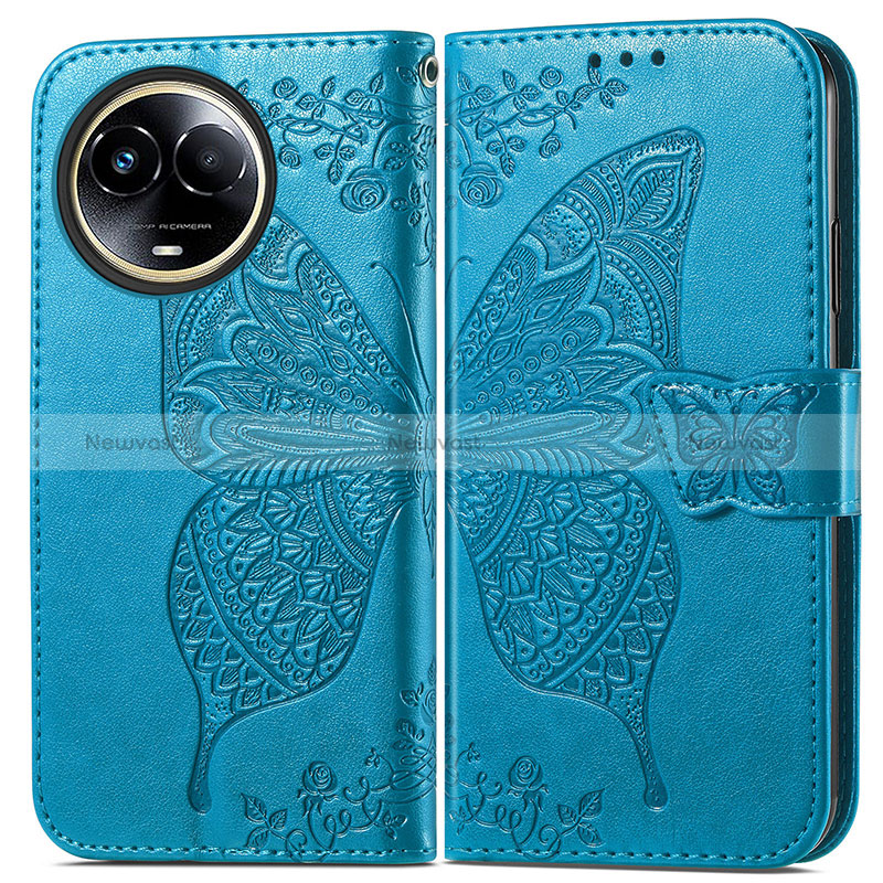 Leather Case Stands Butterfly Flip Cover Holder for Realme 11 5G