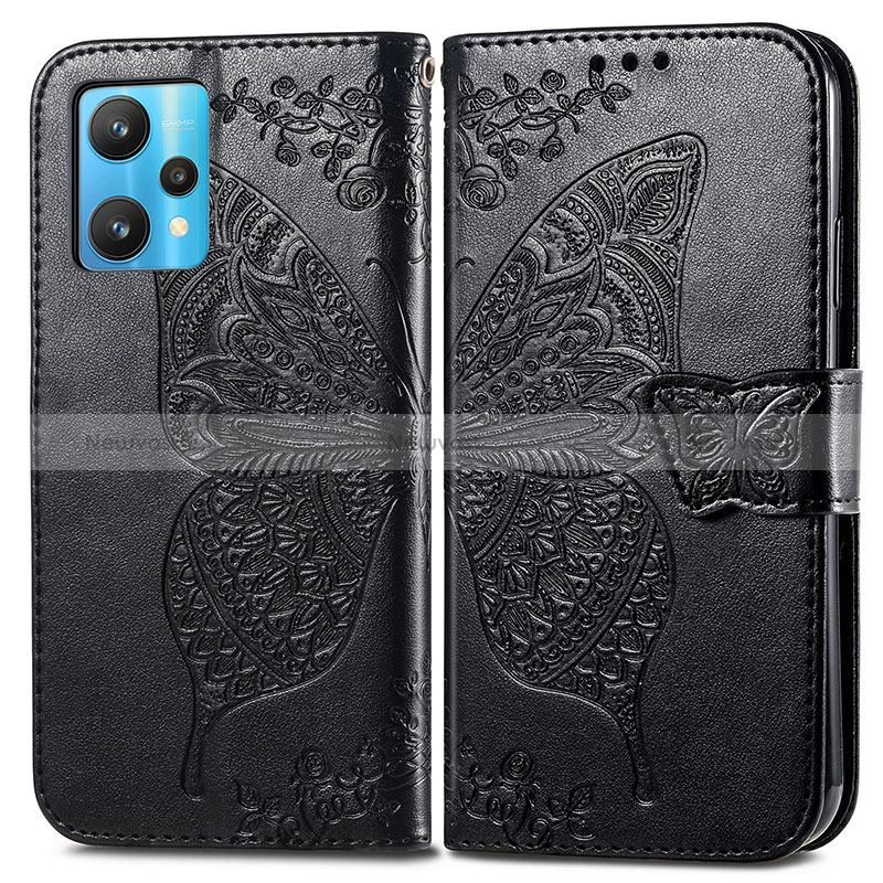Leather Case Stands Butterfly Flip Cover Holder for Realme 9 Pro 5G