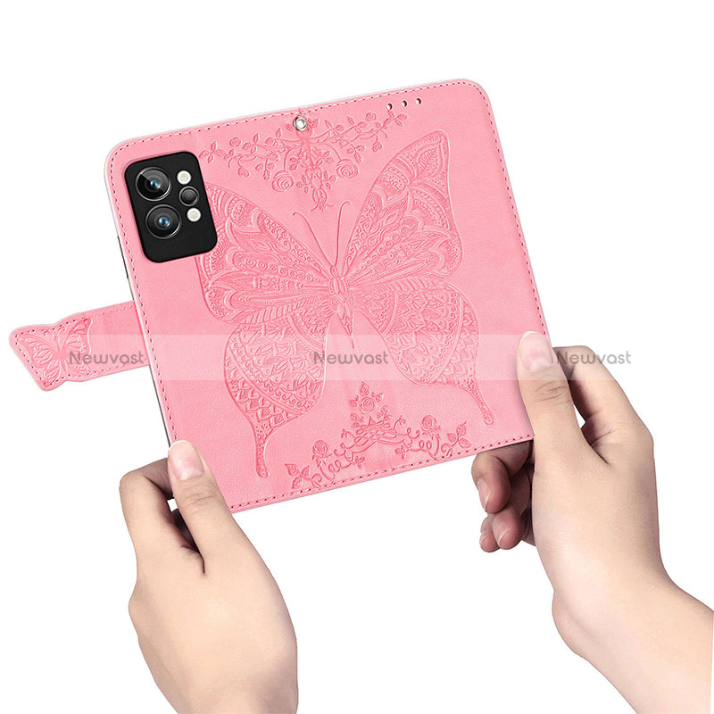 Leather Case Stands Butterfly Flip Cover Holder for Realme GT2 Pro 5G