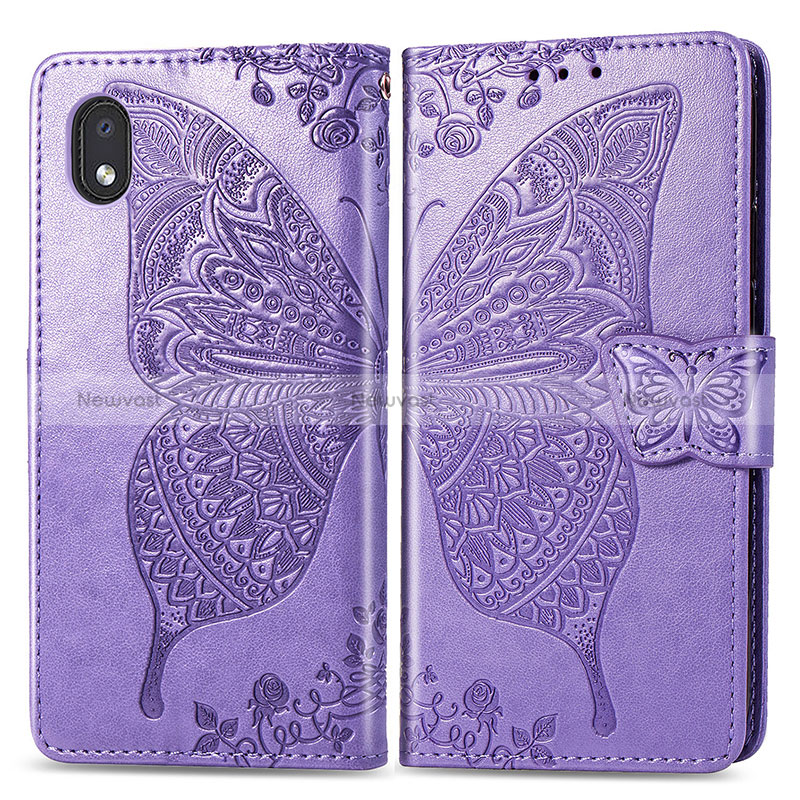 Leather Case Stands Butterfly Flip Cover Holder for Samsung Galaxy A01 Core