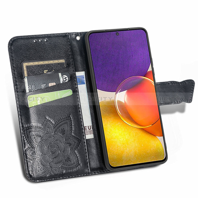 Leather Case Stands Butterfly Flip Cover Holder for Samsung Galaxy A05s