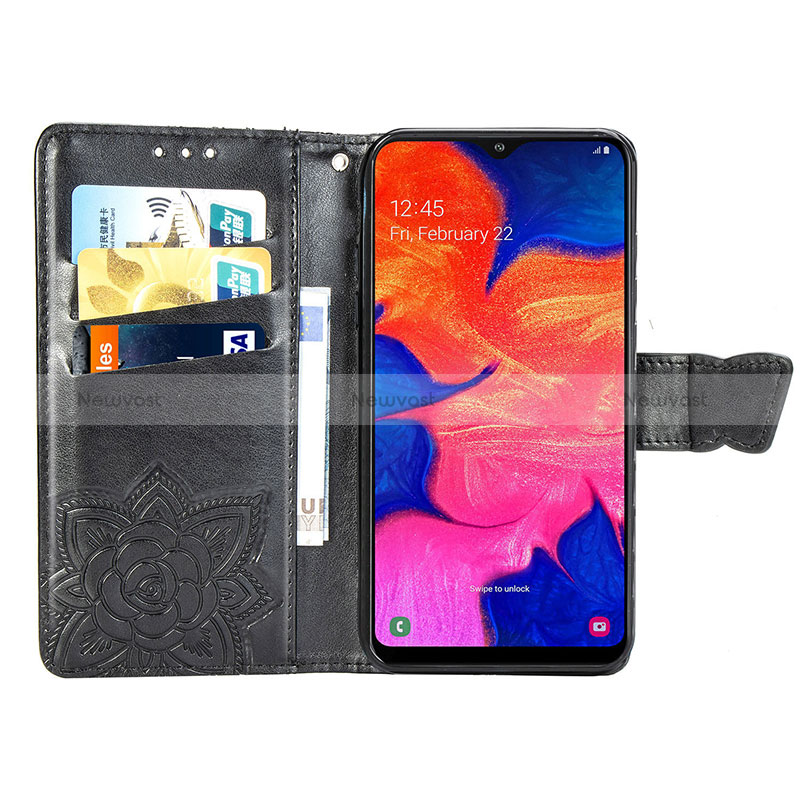 Leather Case Stands Butterfly Flip Cover Holder for Samsung Galaxy A10