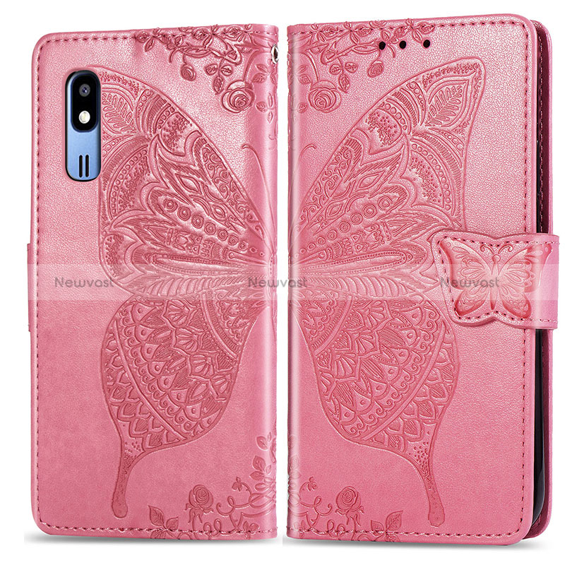 Leather Case Stands Butterfly Flip Cover Holder for Samsung Galaxy A2 Core A260F A260G