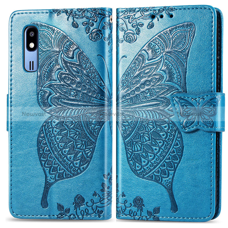 Leather Case Stands Butterfly Flip Cover Holder for Samsung Galaxy A2 Core A260F A260G