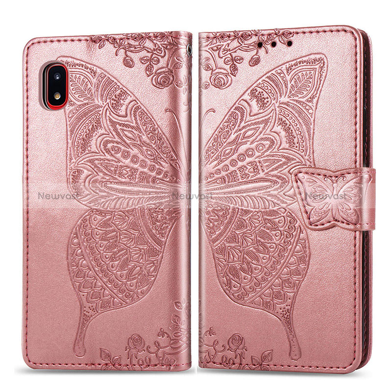 Leather Case Stands Butterfly Flip Cover Holder for Samsung Galaxy A20 SC-02M SCV46