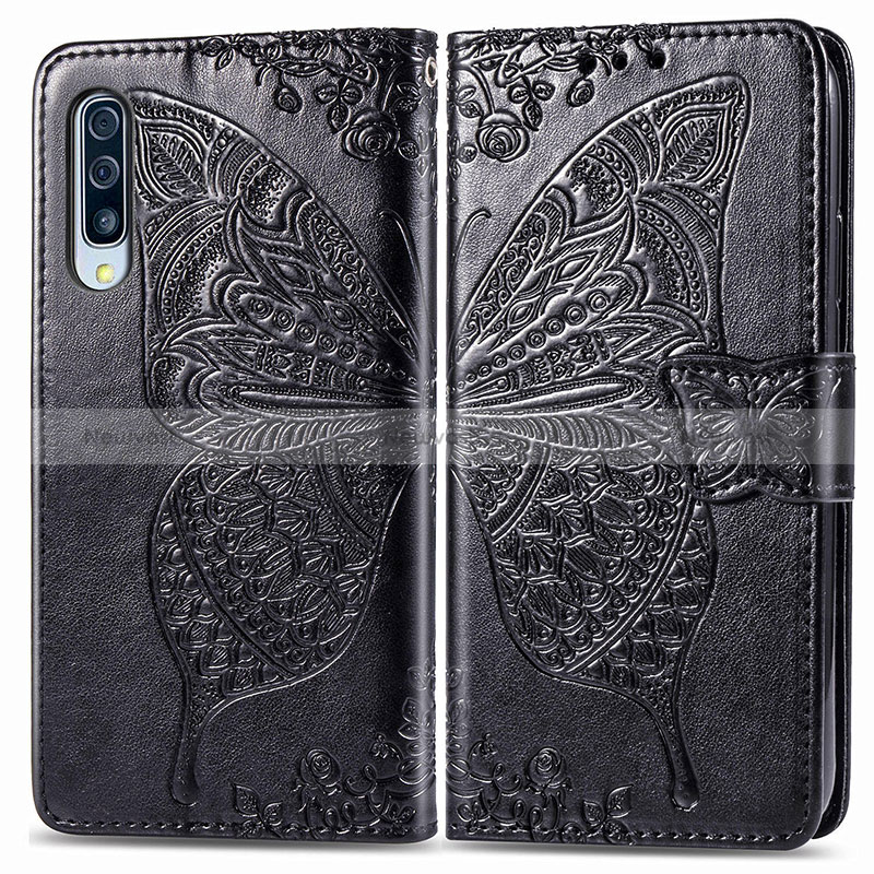 Leather Case Stands Butterfly Flip Cover Holder for Samsung Galaxy A30S