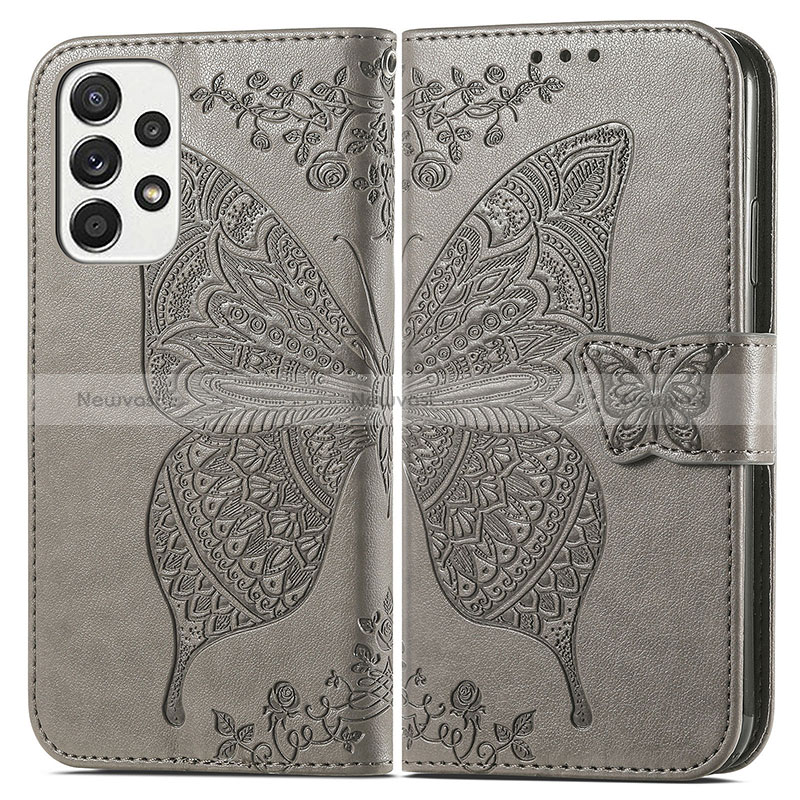 Leather Case Stands Butterfly Flip Cover Holder for Samsung Galaxy A33 5G